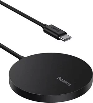 Image Încărcător Baseus Wireless Charger Simple Mini Magnetic Type-C 15W Black