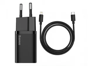 Image Зарядка Baseus Super Si Quick Charger Type-C PD3.0 20W (Type-C to Lightning) Black