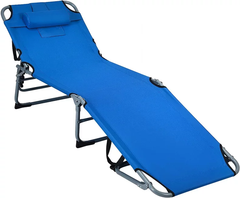 Image Şezlong Costway OP70561BL Blue