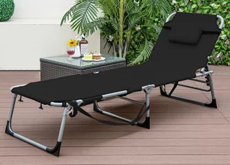 Şezlong Costway NP11268DK Black