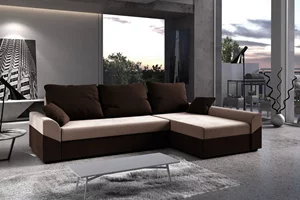 Image Диван угловой Space Meble Denver L Sawana 22/Sawana 16 Light Brown/Dark Brown