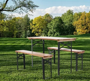 Image Комплект садовой мебели GardenLine MEB0780 Natural/Black