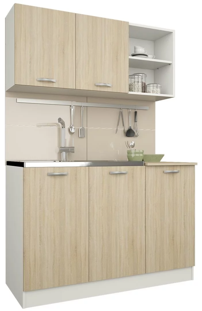 Image Bucatarie Haaus Ara 1.2 White/Sonoma Oak