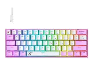 Image Tastatură Havit KB877L Purple/White