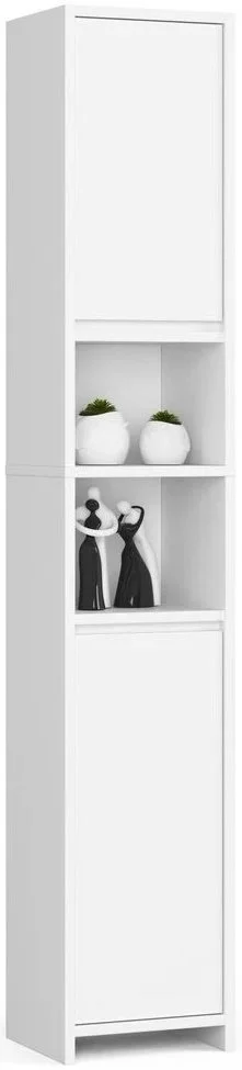 Image Шкаф пенал Akord Uni 2D2W White