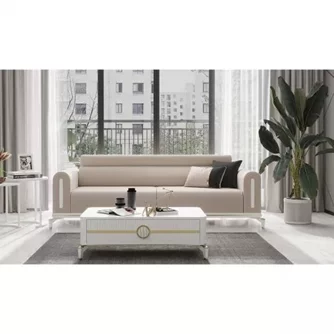 Canapea Modalife Gold Bella 3 Cream