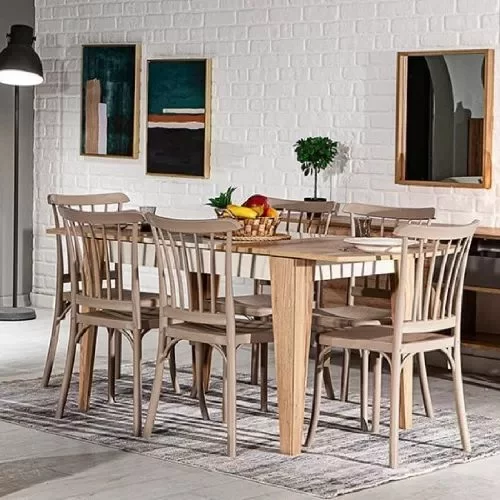 Image Set de bucatarie Modalife Tivoli + 6 scaune Violet Capucino