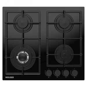 Image Варочная панель газовая Wolser WL-BRD 6402 Black Glass FFD