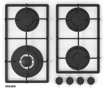 Plită de gaz Wolser WL-BRD 6402 White Glass FFD