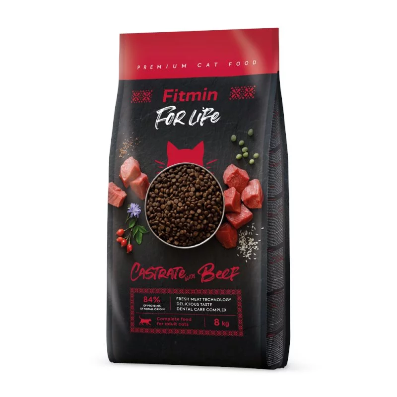 Image Hrana pentru pisici Fitmin cat For Life Castrate Beef 8kg