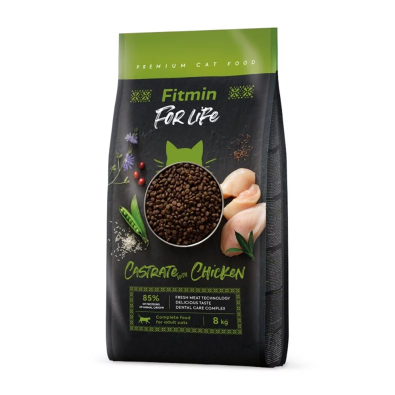 Image Hrana pentru pisici Fitmin cat For Life Castrate Chicken 8kg