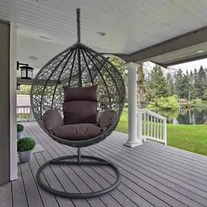 Image Подвесное кресло Procart Steel 103x195 Grey/Anthracite/Brown