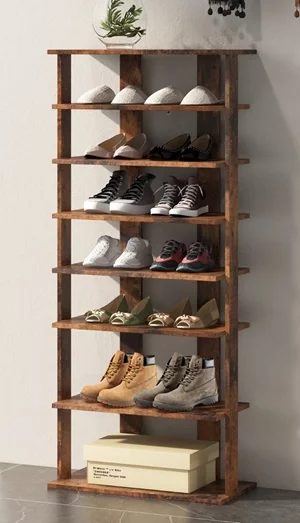 Image Стеллаж для обуви Costway JZ10125CF Rustic Brown