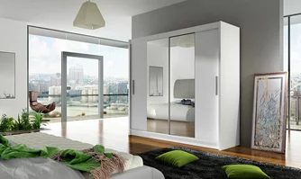 Шкаф купе Space Meble Bega II 180x215x58 White Matte
