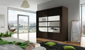 Image Шкаф купе Space Meble Bega III 180x215x58 Chocolate