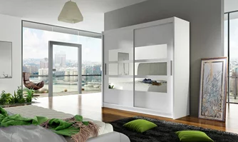 Dulap-Cupă Space Meble Bega III 180x215x58 White Matte
