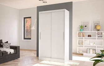 Dulap-Cupă Space Meble Costa I 100x200x58 White Matte