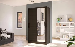 Image Шкаф купе Space Meble Costa VI 100x200x58 Chocolate