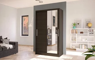 Шкаф купе Space Meble Costa VI 100x200x58 Chocolate