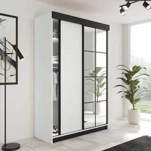 Image Dulap-Cupă Prime Furniture Lamaro 167x205x59 White/Black