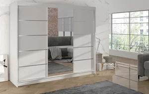 Image Шкаф купе Space Meble Derby VI 200x215x58 White Matte