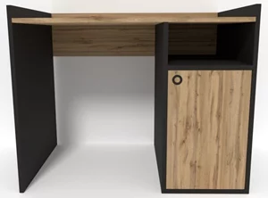 Image Письменный стол Smartex Tab Classic 120 Черный/Темный Дуб