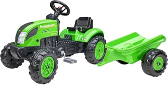 Tractor cu pedale si remorca Falk Country Farmer 2057L Green/Black