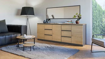 Комплект тумб TopEshop Costa 3D6S Anthracite/Artisan Oak