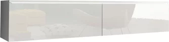 Тумба под телевизор Bratex Lowboard D 140 White/White Gloss