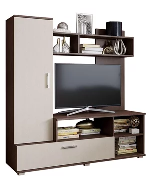 Image Стенка Marcel Prod Mini RO 1.5m Wenge/Birch