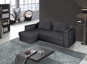Canapea de colt Modern Soft  Alaska 10 Left Dark Gray