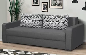 Image Canapea Modern Flint 2 Alaska 10 Total Eclipse/Classic 04 Dark Gray/White/Black