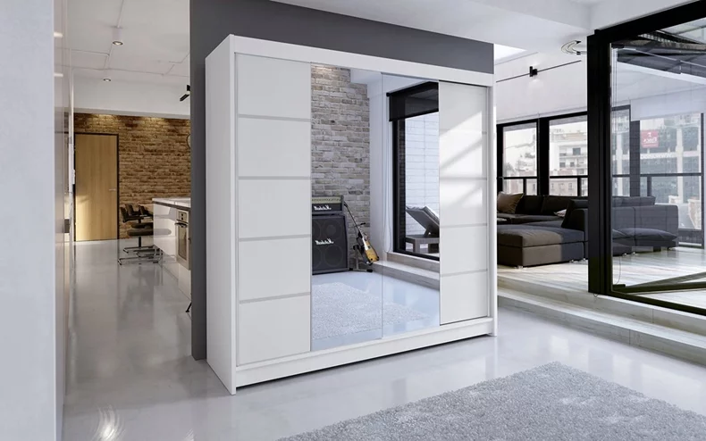 Image Dulap-Cupă Space Meble Talin V 180x215x58 White Matte