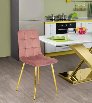 Image Scaun de bucatarie Mebel Elite York Pink/Golden