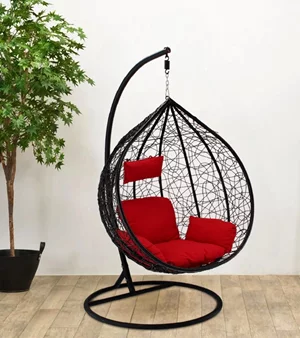 Image Подвесное кресло GardenLine FAT6863 L Black/Red