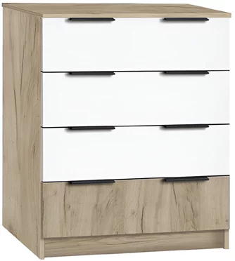 Комод Modern Komfort 4B Kraft Oak Grey/White