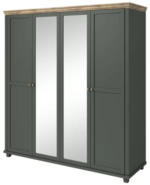 Image Dulap Helvetia Evora №20 4D Green/Lefkas Oak