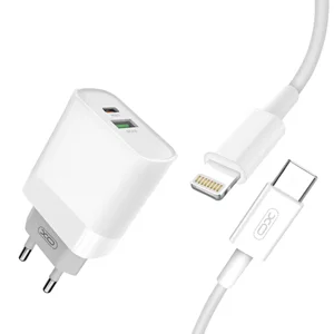 Image Зарядное устройство XO L64 Lightning Cable Q.C3.0+PD 18W White