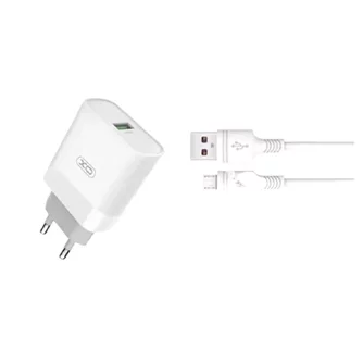 Incarcator XO L63 Micro-USB Cable 15W White