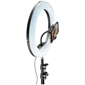 Lampă inelară Cellularline Selfie Ring Pro Black
