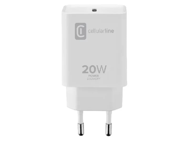 Image Incarcator Cellularline USB-C Charger 20W White