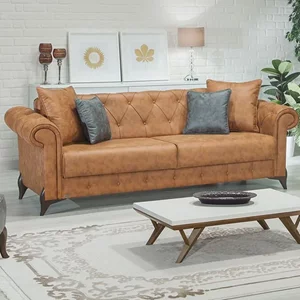 Image Canapea Modalife Valentino 2 Light Brown