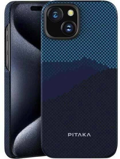 Image Husă Pitaka MagEZ Case 4 for iPhone 15 Plus Blue