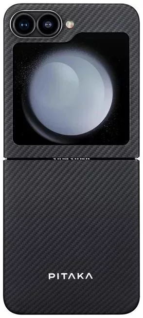 Image Husă Pitaka MagEZ Case 5 for Galaxy Z Flip6 Black/Grey Twill