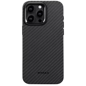 Image Husă Pitaka MagEZ Case Pro 4 for iPhone 15 Pro Max Black/Grey Twill 1500D