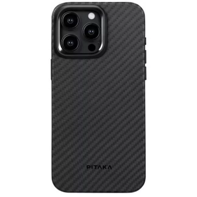 Image Чехол Pitaka MagEZ Case Pro 4 for iPhone 15 Pro Max Black/Grey Twill 1500D