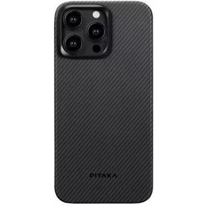 Image Чехол Pitaka MagEZ Case 4 for iPhone 15 Pro Black/Grey Twill 600D