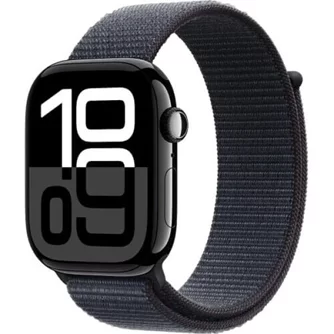 Ceas inteligent Apple Watch Series 10 GPS+LTE 46mm MWY53 Jet Black Aluminum case Ink Sport Loop