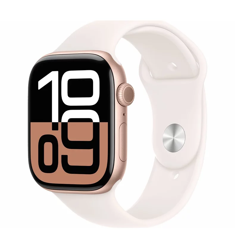 Image Умные часы Apple Watch Series 10 GPS 46mm MWWU3 Rose Gold Aluminum with Light Blush Sport M/L