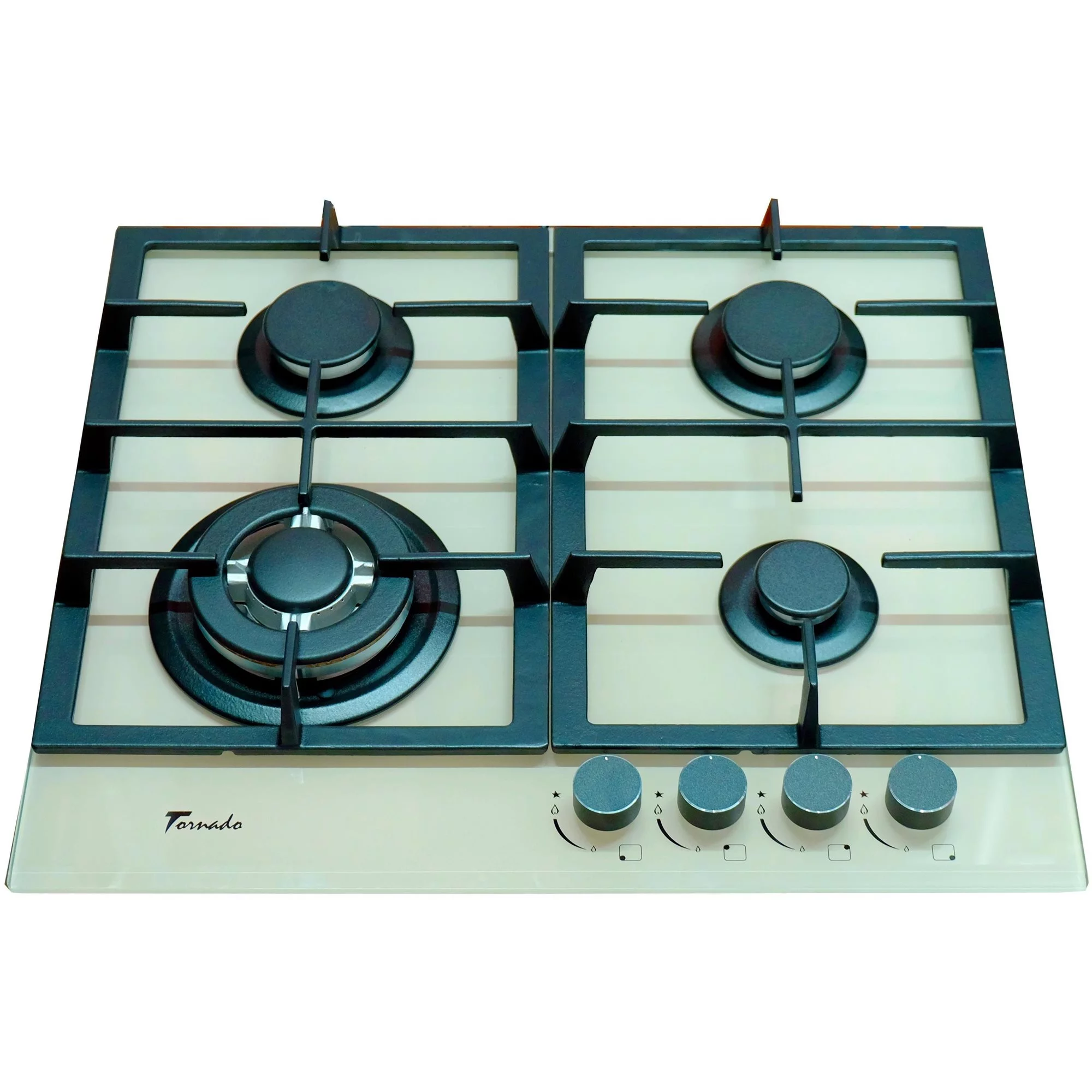 Plită de gaz Tornado TR4033 Ivory Glass